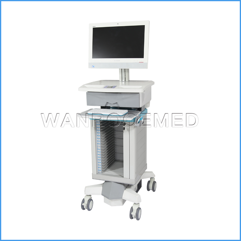 BWT-001E Досье больницы Все-в-одном Check Room Cart Медицинская мобильная тележка