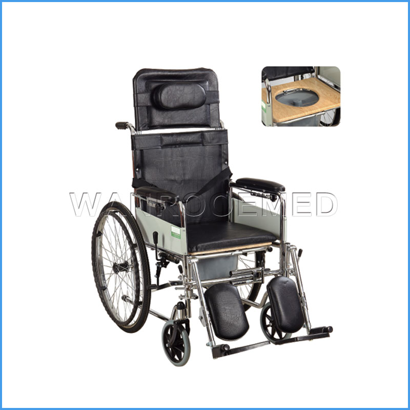 BWHM-1A902 Aleación de aluminio Portátil plegable Silla de ruedas manual