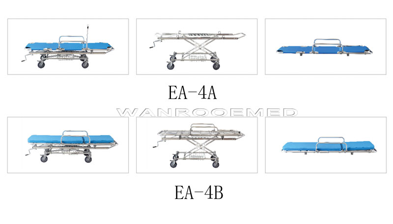 Ambulance Stretcher, Medical Stretcher, Emergency Ambulance Stretcher, Stainless Steel Ambulance Stretcher