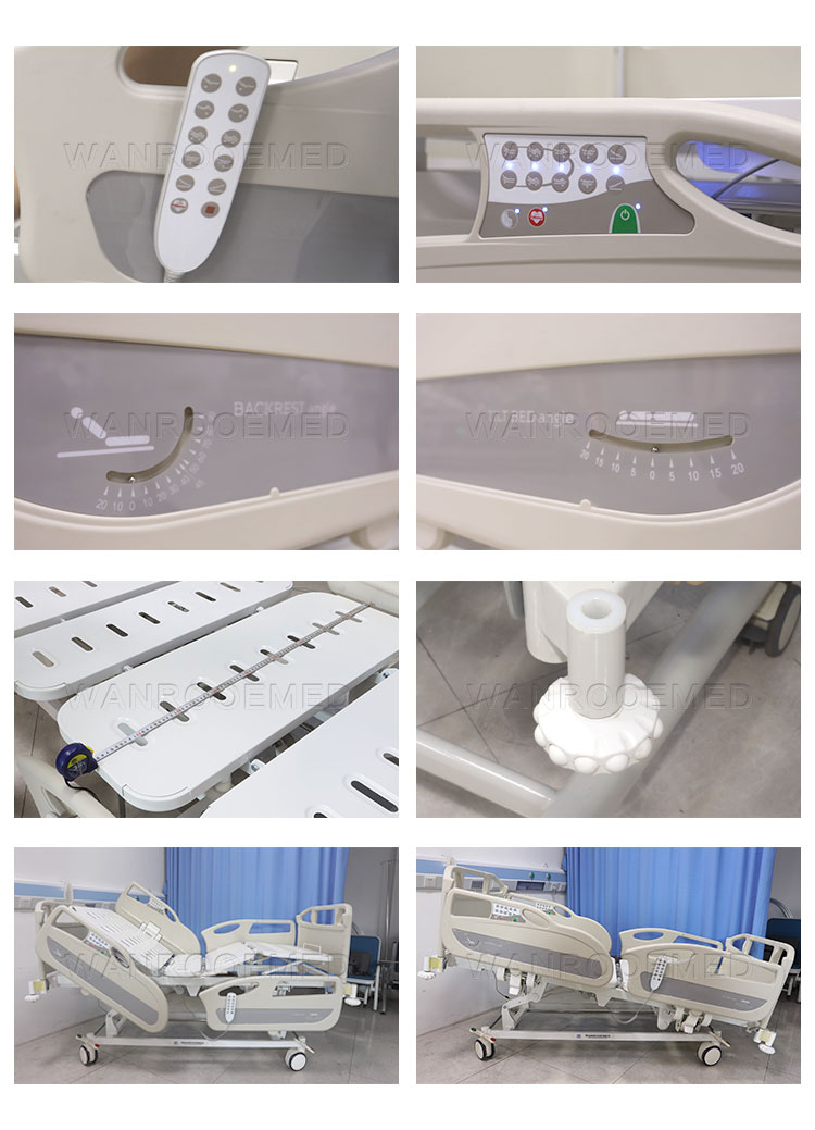 Adjustable Automatic 5 Function Hospital Bed Up And Down Patients from