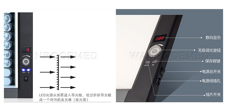 led medical film viewer,radiographic view box,radiography film viewer supplier,medical film illuminator,x ray box