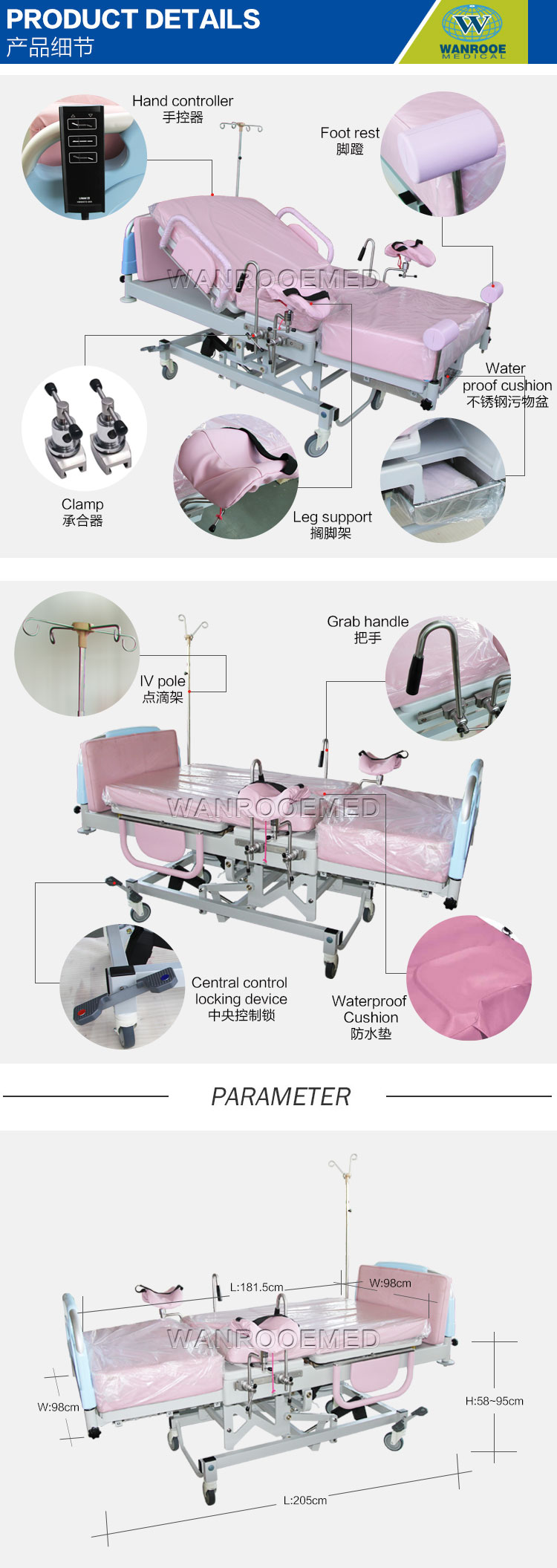 birthing bed, delivery bed, hospital bed, birthing chair, medical facilities