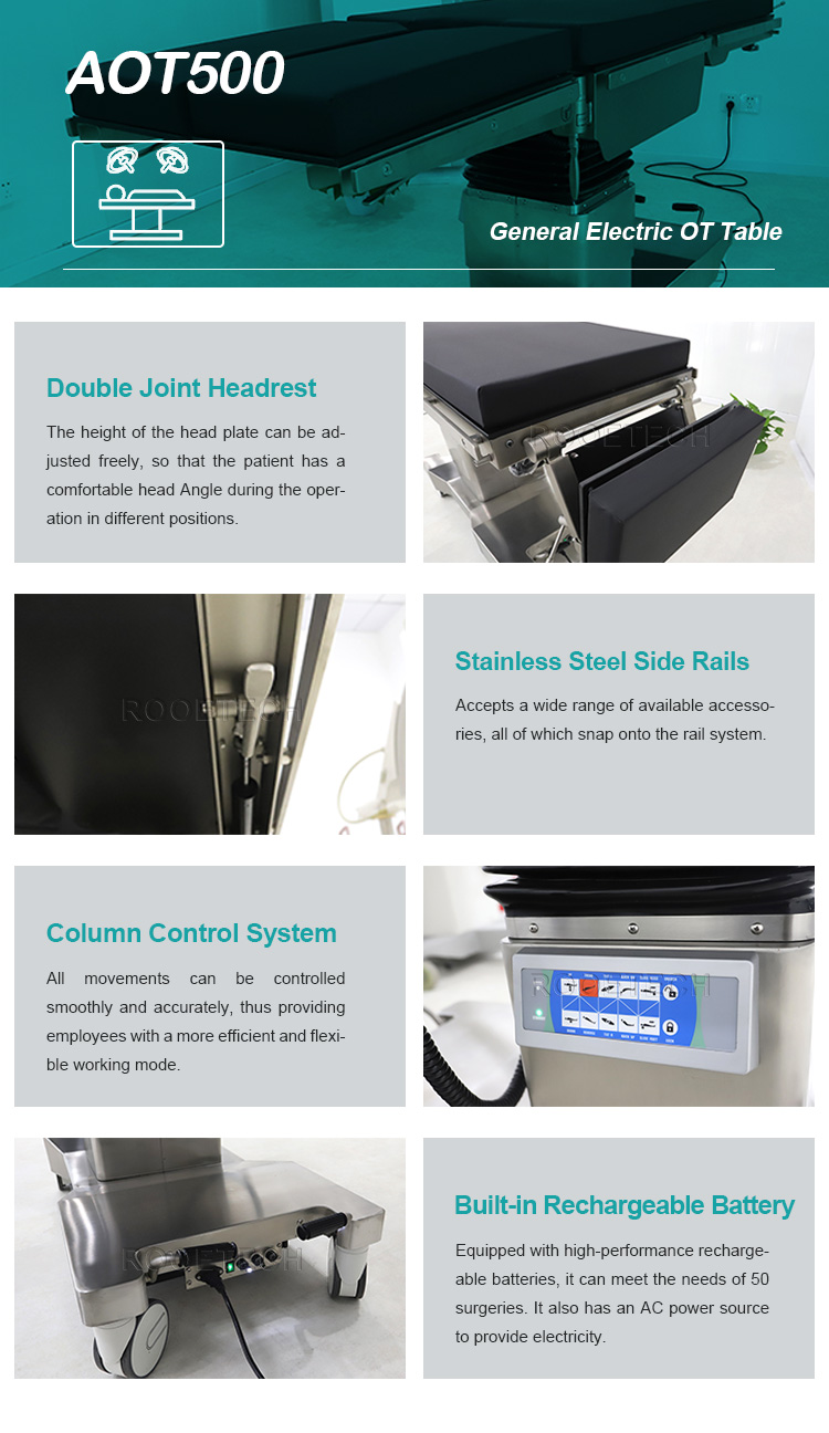 operating table electric column, hospital operating table, operating table for general surgery