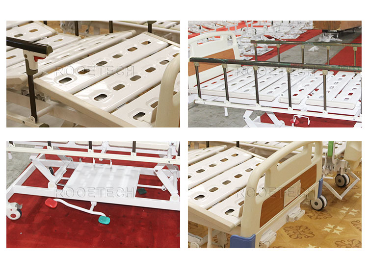 3 crank hospital bed,hydraulic hospital bed,manual crank hospital bed,hi lo hospital bed,crank bed