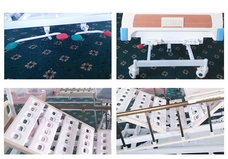 hydraulic hospital bed, manual hospital beds, hospital bed 5 function, multi function hospital bed, manual crank hospital bed