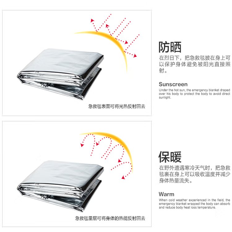 heat blanket emergency,emergency mylar blanket,mylar thermal blanket,bulk emergency blankets,silver emergency blanket 