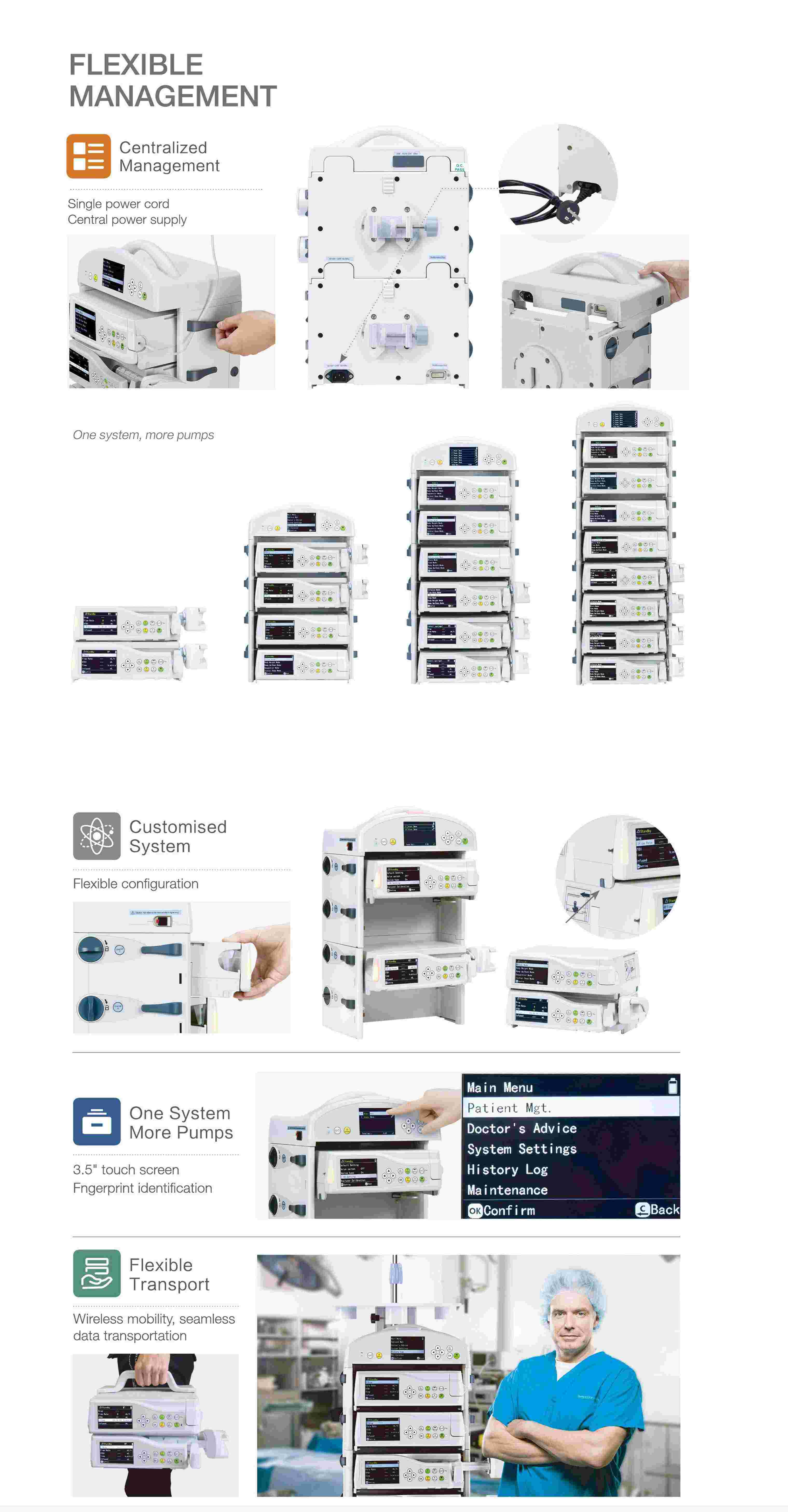 infusion pump, syringe pump, infusion workstation, infusion pump docking station