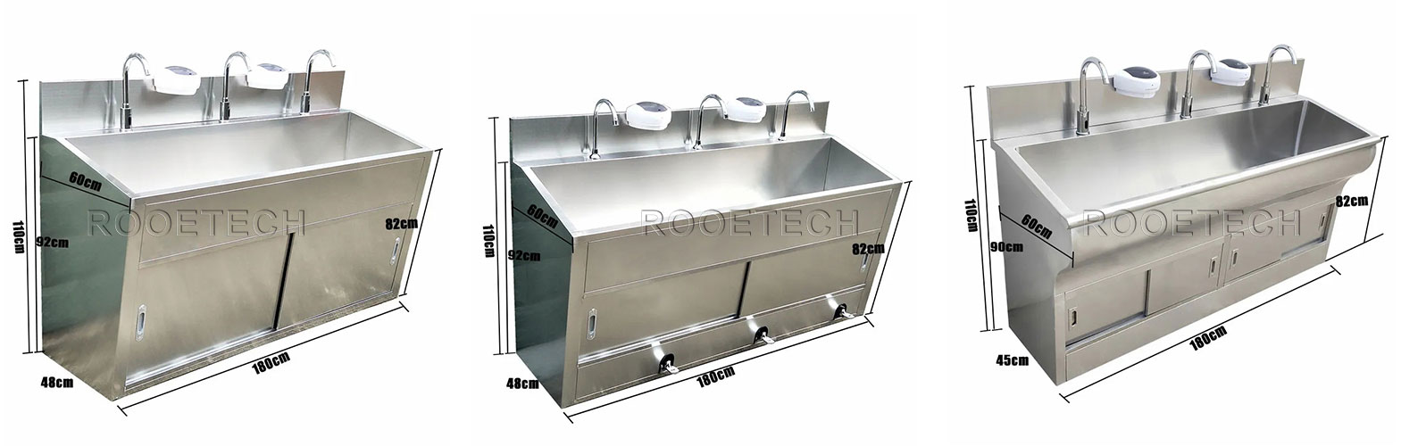 surgical scrub sink, surgical washing basin, wash basin with foot pedal, scrub sink for operating room