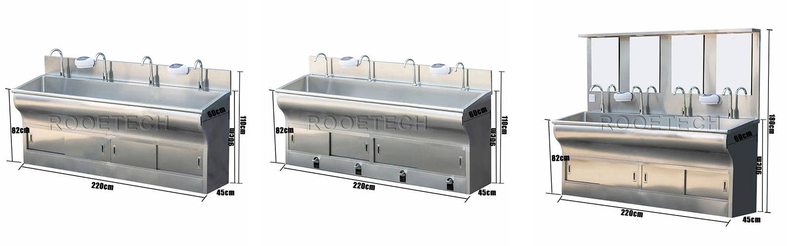 surgical scrub sink, surgical washing basin, wash basin with foot pedal, scrub sink for operating room