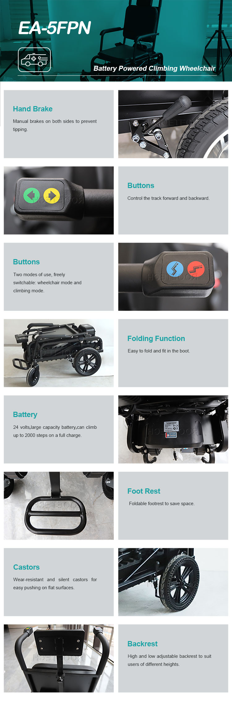 electric stair climbing chair, power stair chair