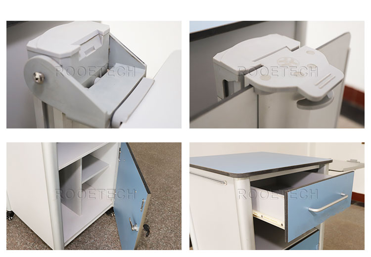 hospital nightstand,adjustable bedside tables