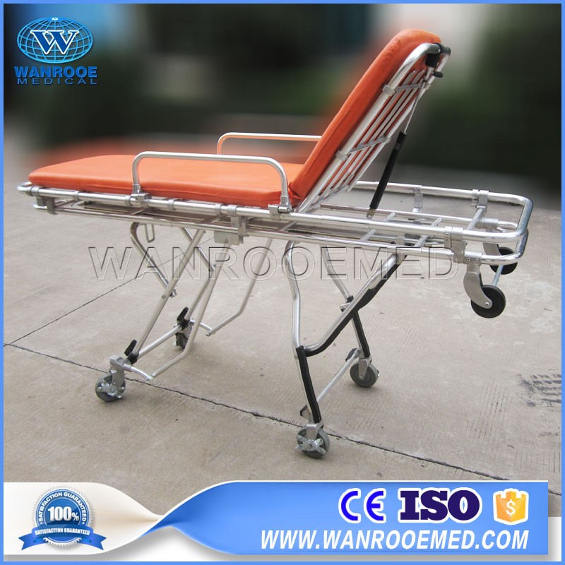 EA-3B Medical Manual Emergency Patient Folding Ambulance Trolley Stretcher Chair