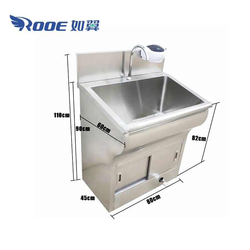 BSS100 Surgical Scrub Sink Washing Basin With Foot Pedal For Operating Room