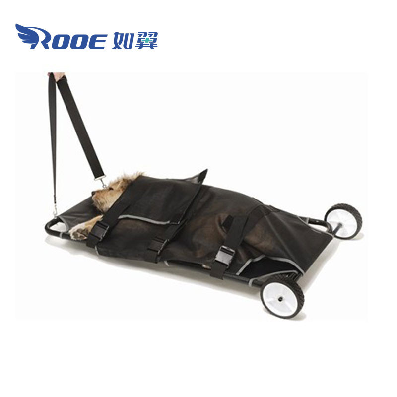 EA-9 Pet Dog Stretcher With Wheels Animal Stretcher