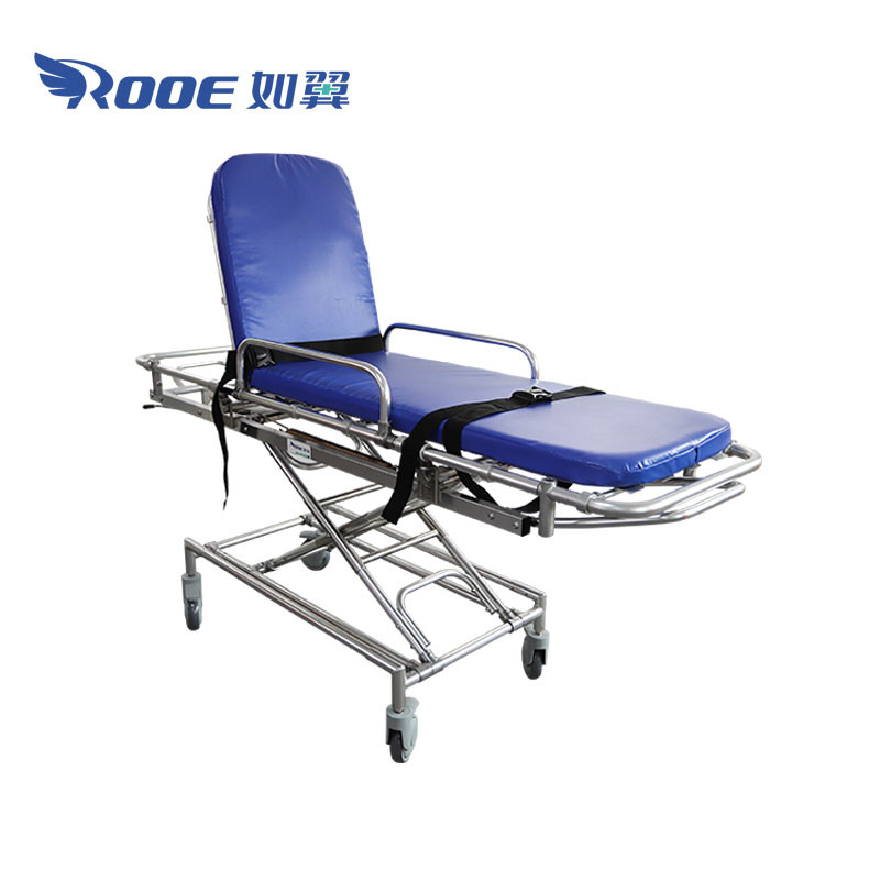 EA-4B MRI Safe Stretcher Transport Gurney MRI Compatible Transfer Stretcher Trolley