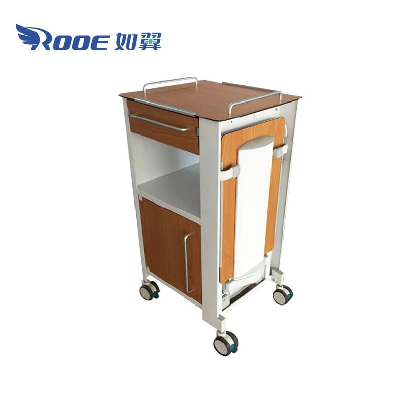BC010F Hospital Ward Room Bedside Locker With Dining Table