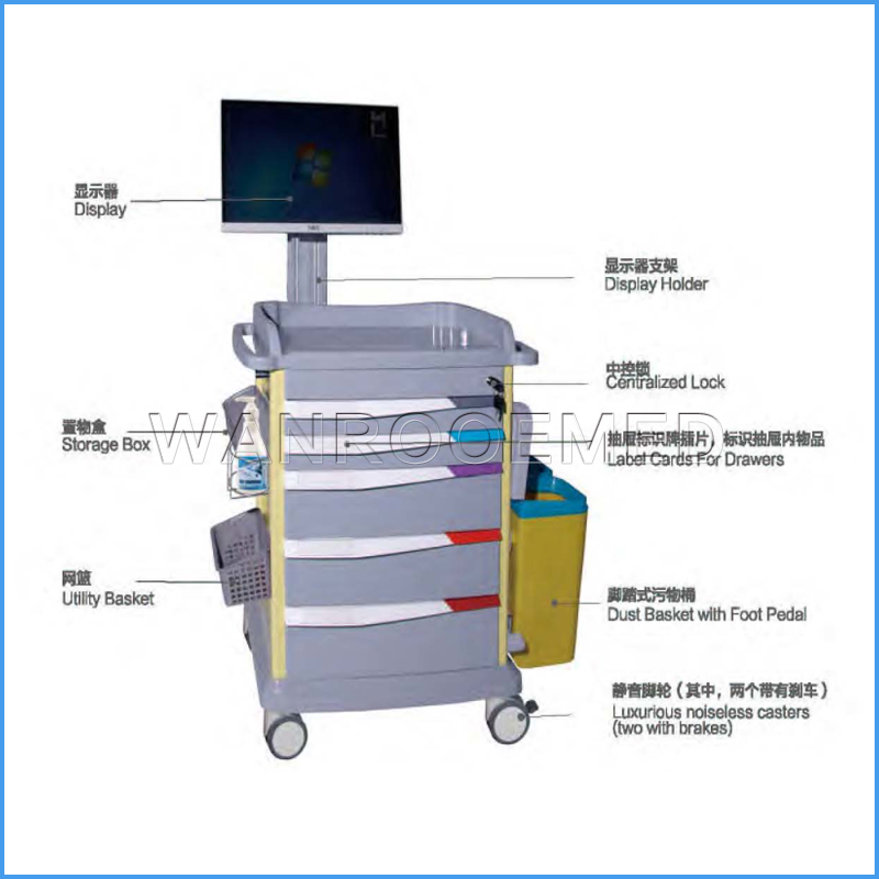 Chariot de soins médical à chariot BE-NT-85037B