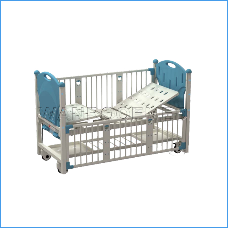 BAM201C Barato médico manual niños cama cuidado pediátrico cama Hospital bebé cama