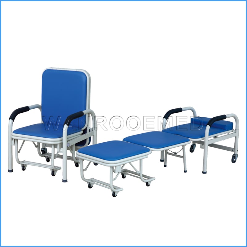 BHC001 Hospital plegable silla de acompañamiento silla asistente de paciente