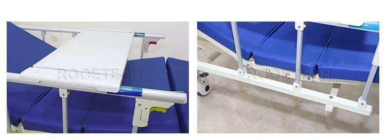 hospital bed 2 cranks, 2 crank manual hospital bed, medical adjustable beds, railing bed, hospital bed rails 