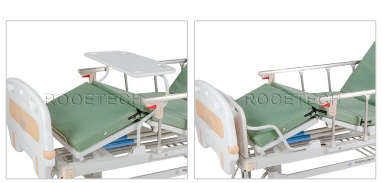 hand crank hospital bed, manual bed for patient, therapeutic bed, medical patient bed, plastic hospital bed
