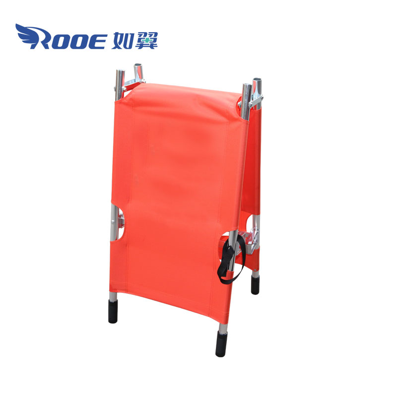 folding pole stretcher, lightweight stretcher, folding stretcher with handles 