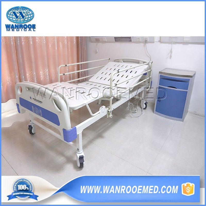 BAE201 Medical 2 Crank Bed Electric Hospital Adjustable Bed