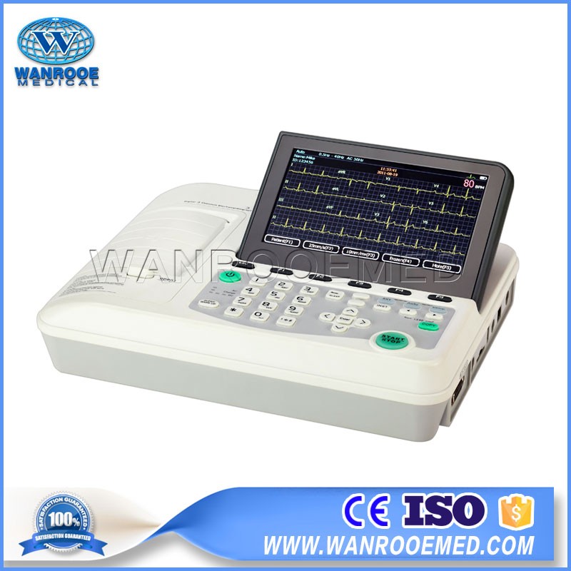  ECG301 Portable Digital Three Channel ECG Monitor Ambulatory Blood Pressure Monitor