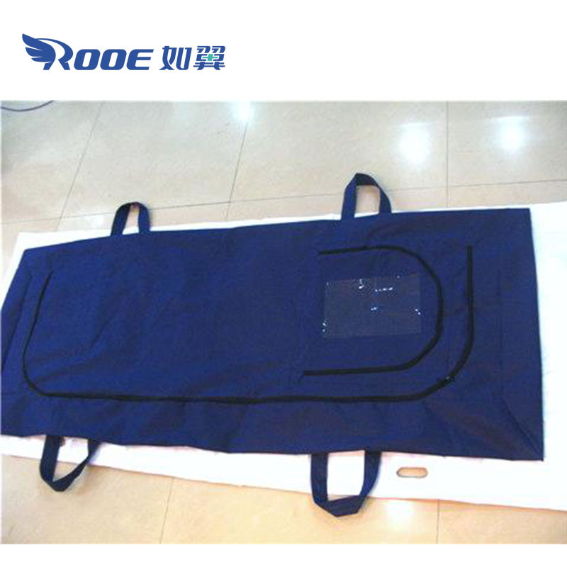 GA400B Hospital Blue Dead Body Bag For Transport Non Woven Body Bags