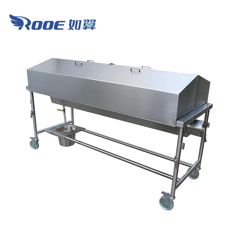GA201A Trolley Stainless Steel Autopsy Table Cadaver Transport