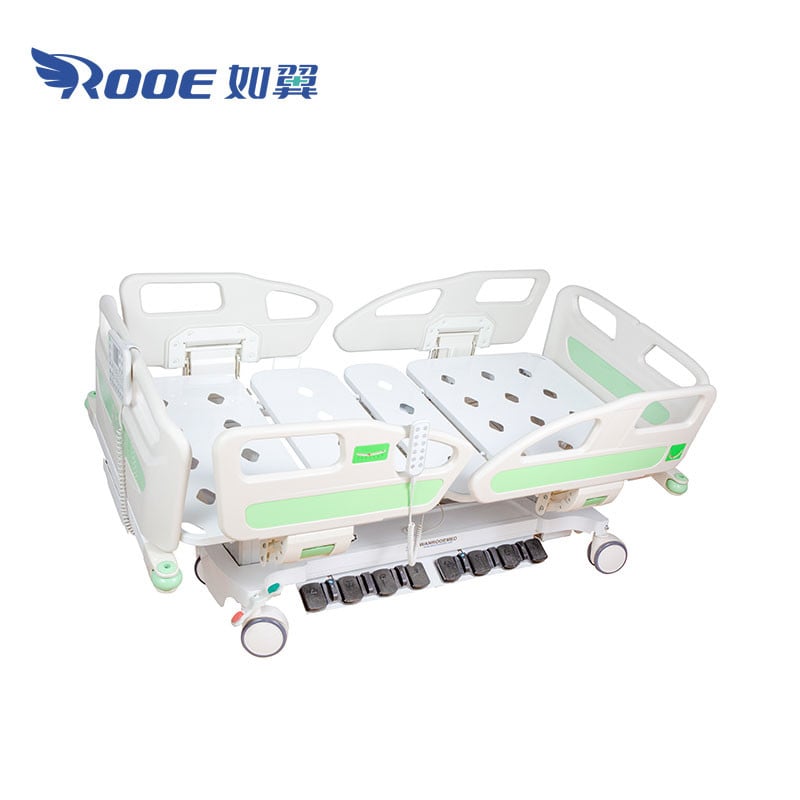 BIC801 Multi Function ICU Patient Hospital Bed With Foot Pedal Controls