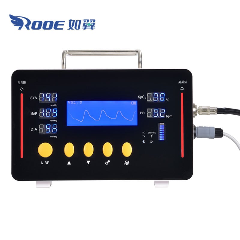 F2 V1.4 3.7 Inch Icu Patient Vital Signs Monitor Life Support Monitor Machine