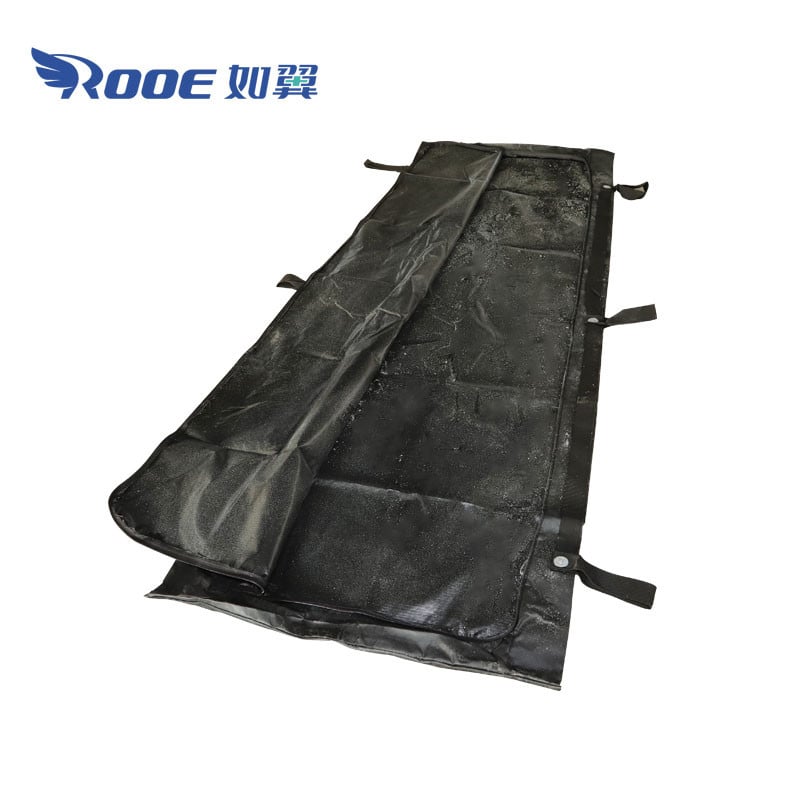 GA409 PVC Body Bags Morgue Corpse Death Body Bags With 6 Handles