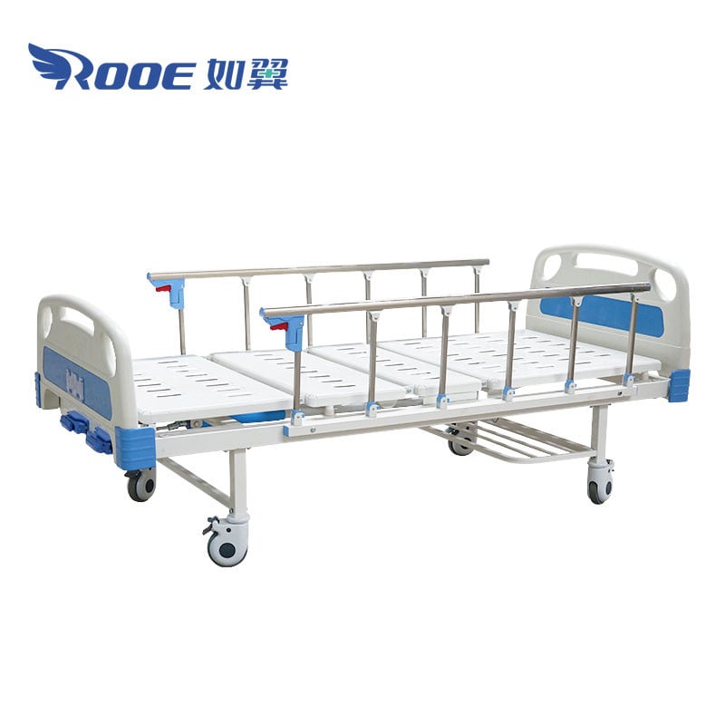 BAM200 Hospital Bed 2 Cranks Manual Hospital Bed Medical Adjustable Beds Railing Bed
