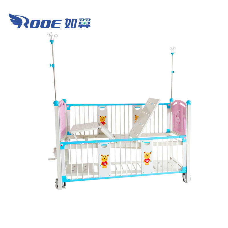 BAM201C Pediatric Bed ICU Pediatric Crib With Three Level Rails