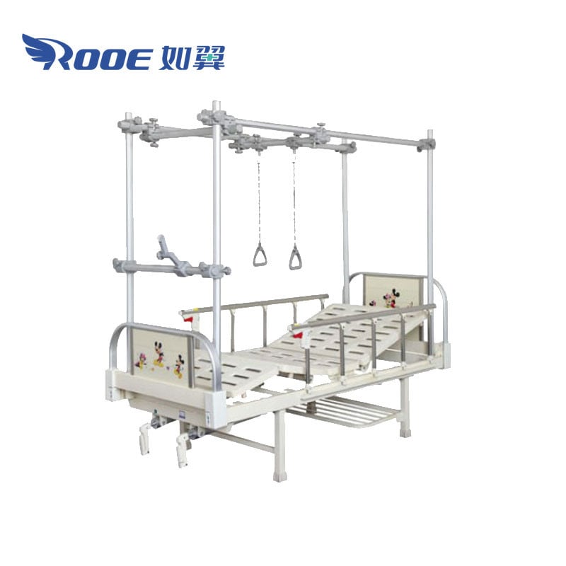 BAM200G Two Crank Kids Hospital Bed Fracture Bed