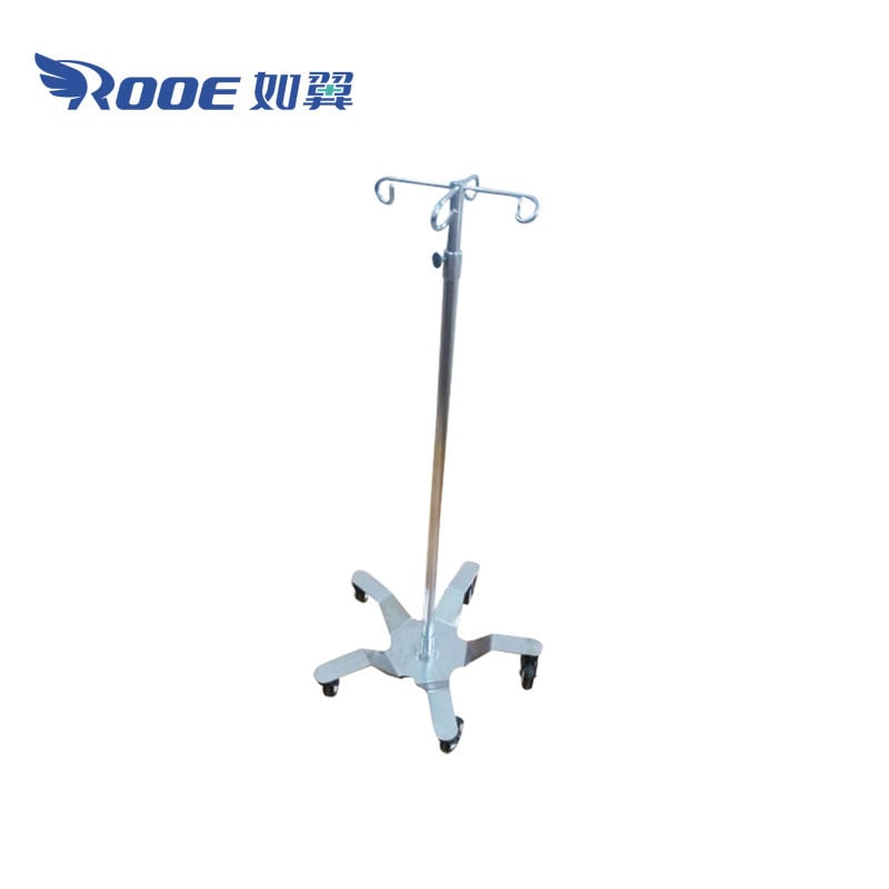 BIV04 Hospital Stainless Steel IV Drip Infusion IV Pole