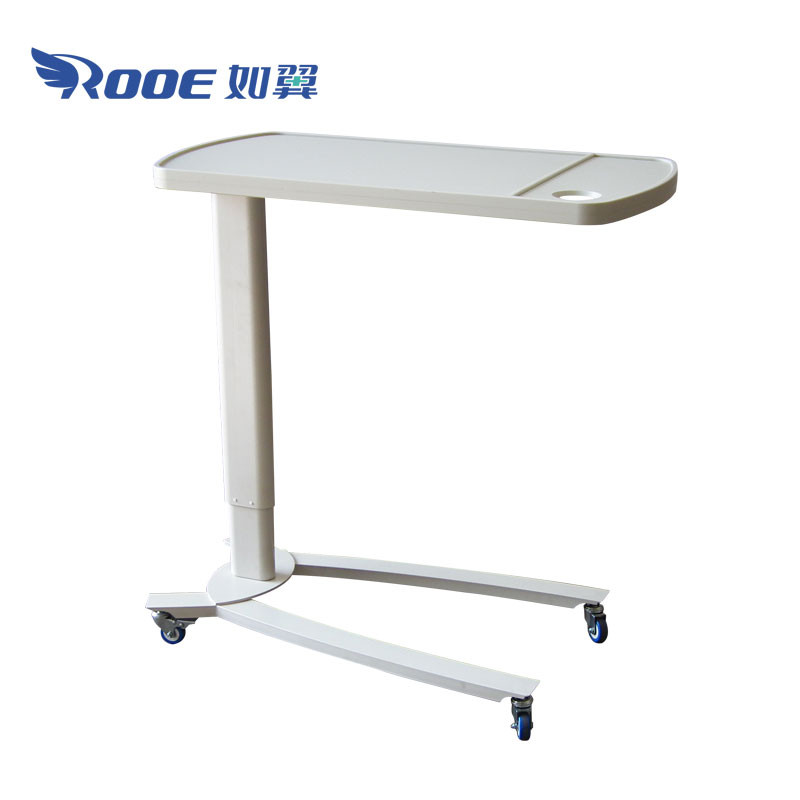 BDT002C Hospital Side Table Over Bed Food Table Rolling Table