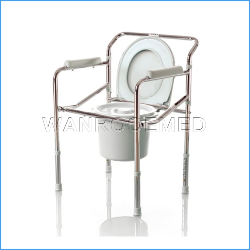 CM02 Medical Folding Commode Chair Toilet Chair 