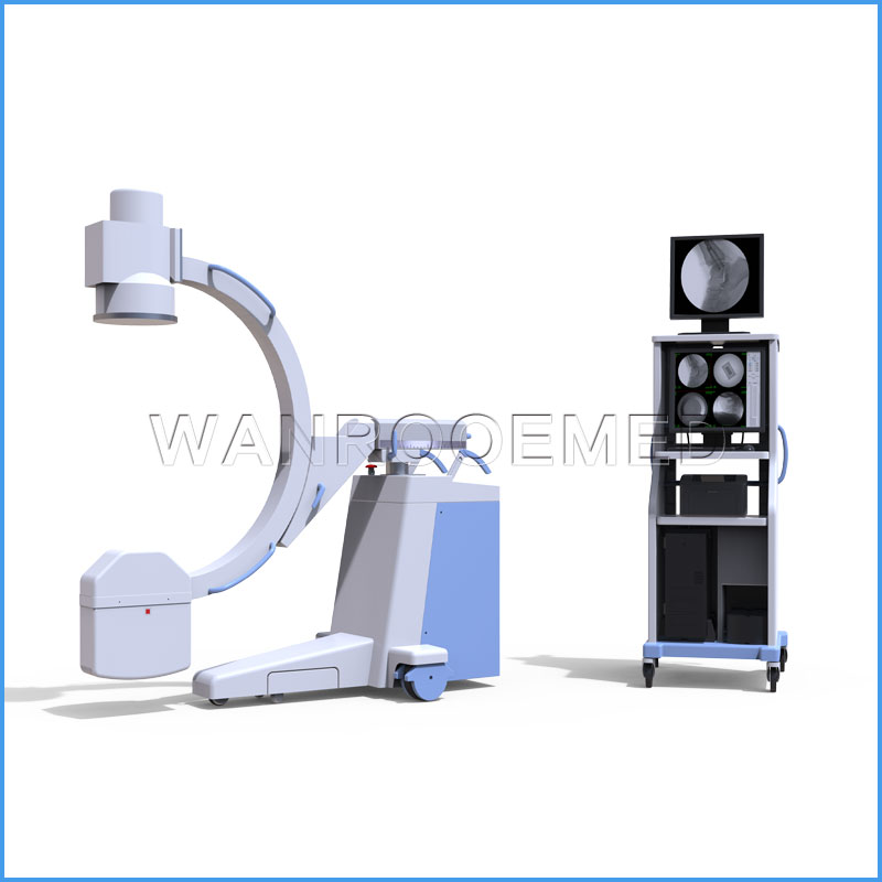 PLX112 Radiografía de hospital Radiología móvil Máquina de rayos X con sistema de brazo en C digital