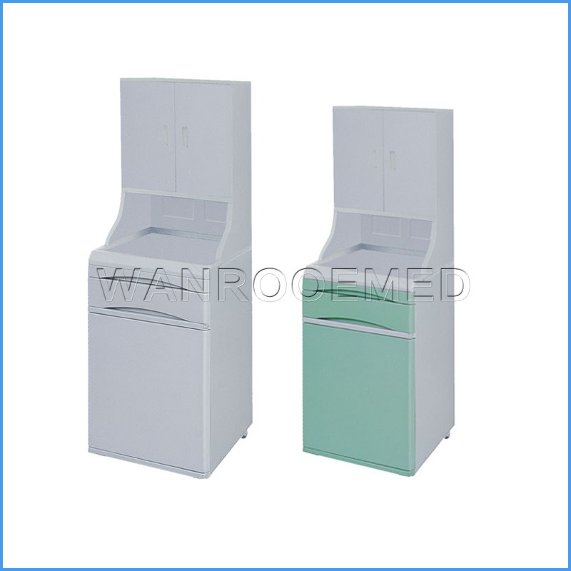 BC008-3 Medical ABS Hospital Storage Bedside Cabinet Beside Locker