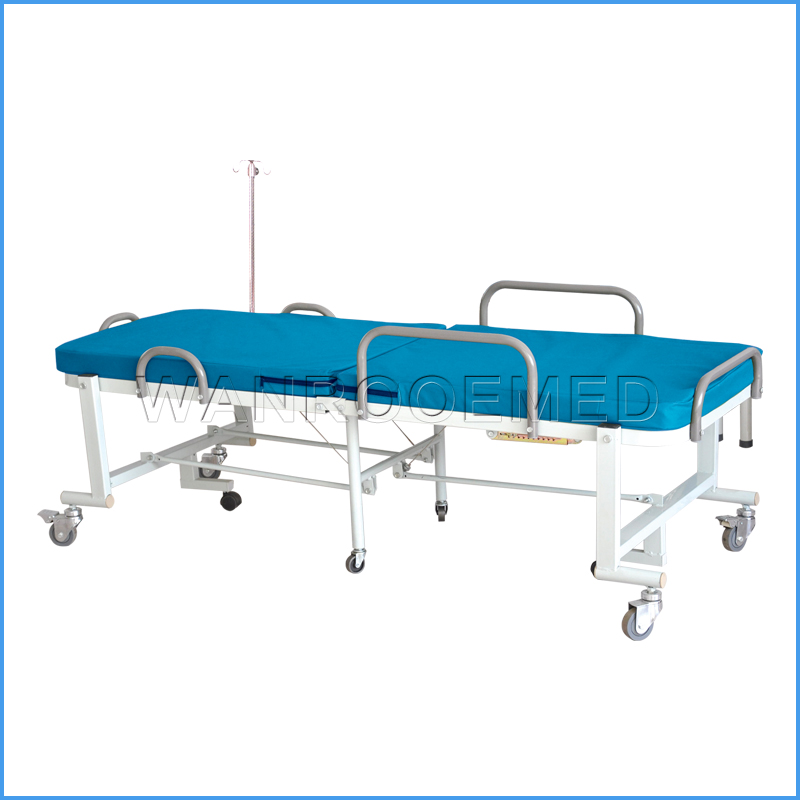 BAM002 Precio de fábrica paciente que cuida la cama de hospital plegable manual