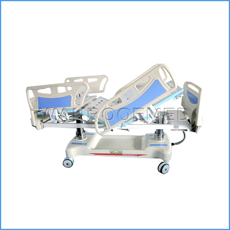 BAE501 Hospital Furniture Clinic Paciente eléctrico Cuidados médicos Cama con ruedas