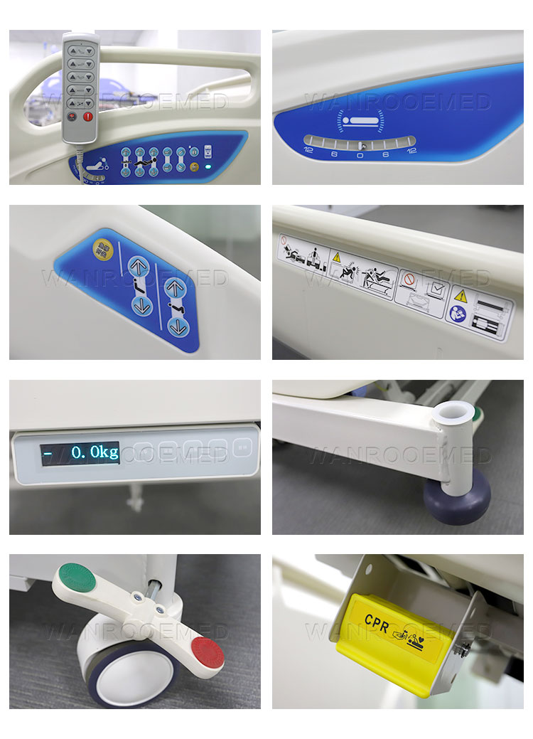 electric bed for patient, clinic beds, fully electric hospital bed, 5 function electric hospital bed, cpr bed electric bed for patient, clinic beds, fully electric hospital bed, 5 function electric hospital bed, cpr bed