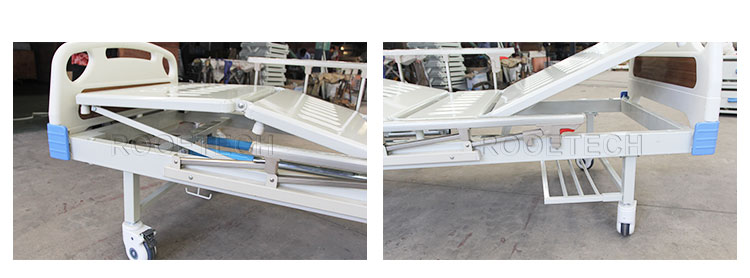 hospital bed 2 cranks, 2 crank manual hospital bed, medical adjustable beds, railing bed, hospital bed rails&nbsp;