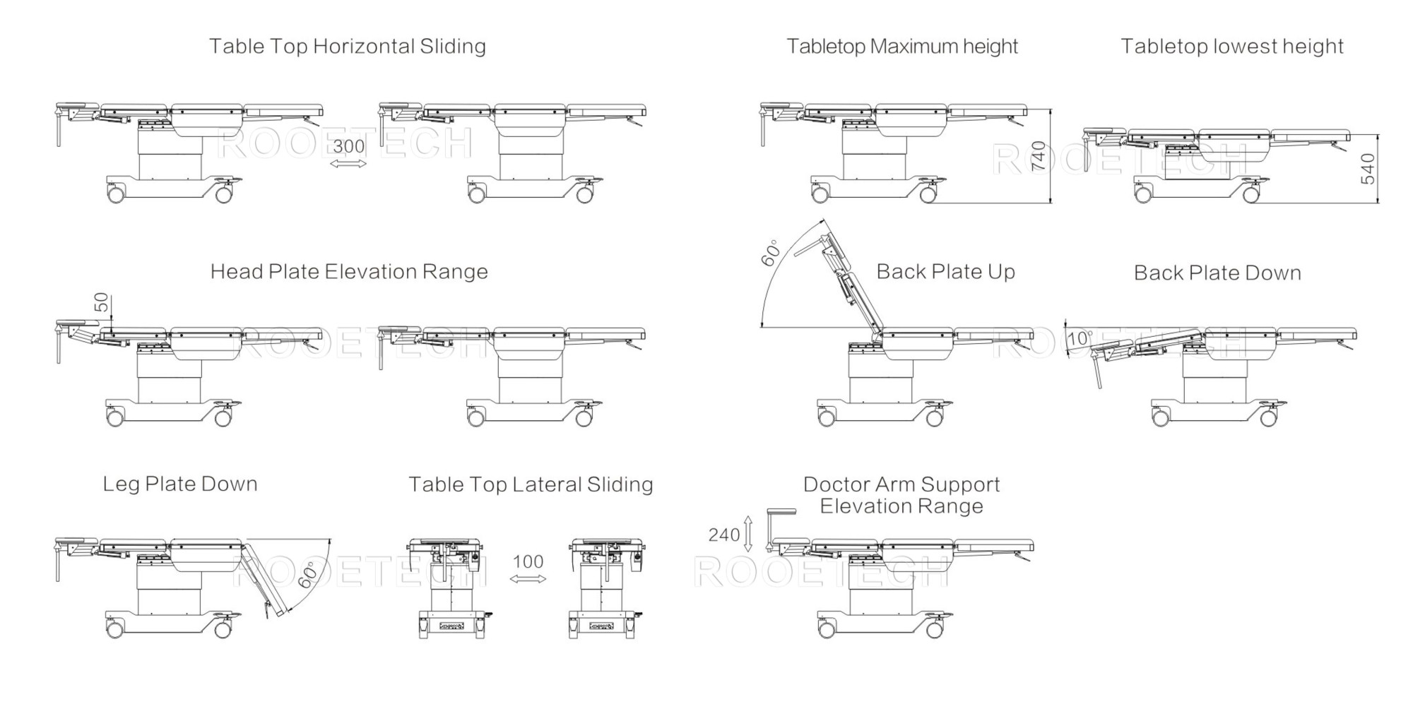 ophthalmic ot table, china operation table ophthalmic ot table, china operation table