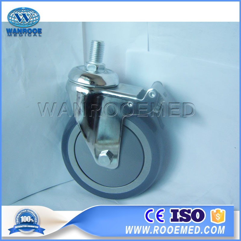 BCA55 Hospital Spare Parts 5 Inches Medical Universal Castors With Brake