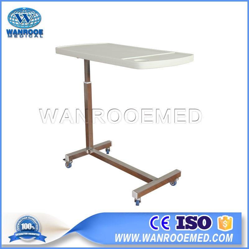 BDT003A/BDT003B Adjustable Portable Medical Over bed Table Hospital Bed Dinning Table