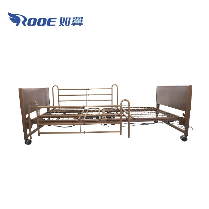 BAE310 5 Function Electric Nursing Bed Adjustable Care Beds With Side Rails