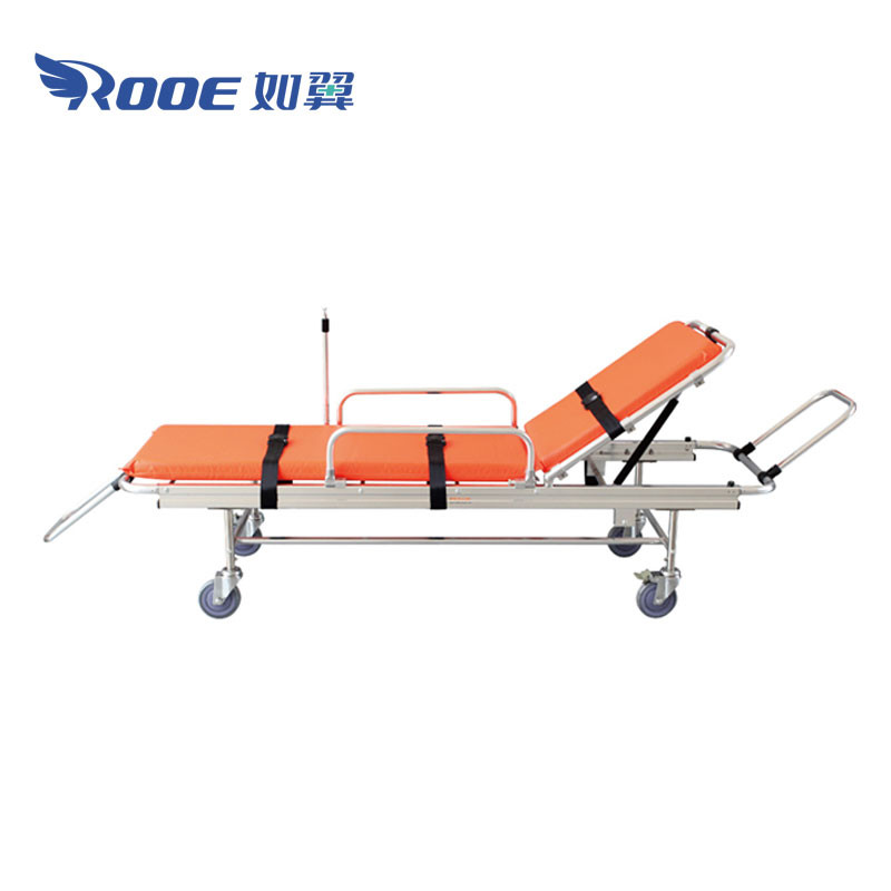 EA-2A/2C Low Position Transport Ambulance Hospital Stretcher Trolley Ambulance Cot